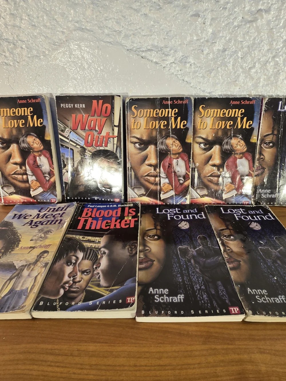 Lot of 9 Bluford Series Teen Urban Fiction Paperback Books Langan Schraff